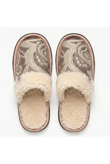 Тапочки из шерсти ТВИСТ Мускат