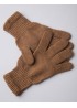 Перчатки из монгольской шерсти коричневый натуральный  