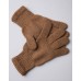 Перчатки из монгольской шерсти коричневый натуральный  