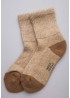 Носки из монгольской шерсти бежевые