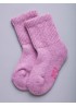 Детские носки из монгольской шерсти розовые 