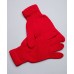 Перчатки из монгольской шерсти красные