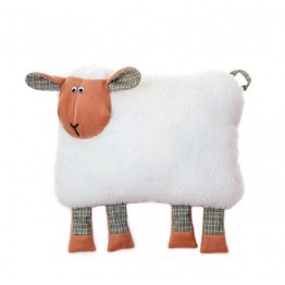 Подушка-игрушка из овечьей шерсти "Овечка Нюша" 30х40