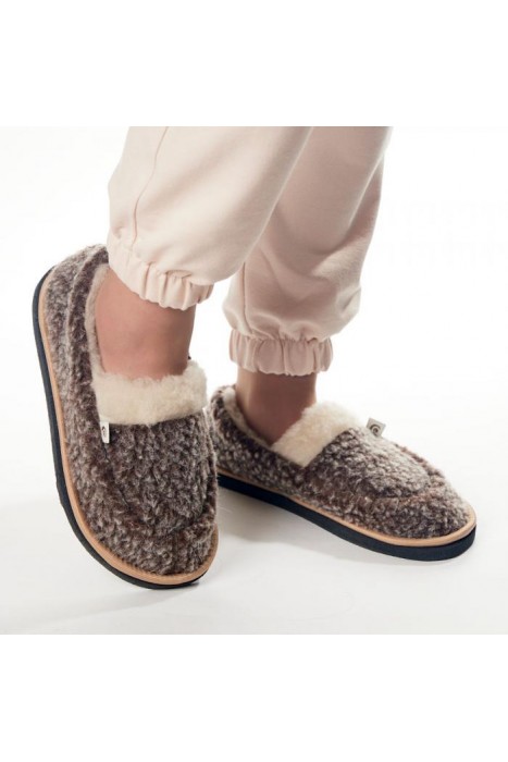 Тапочки-лоферы Каштан