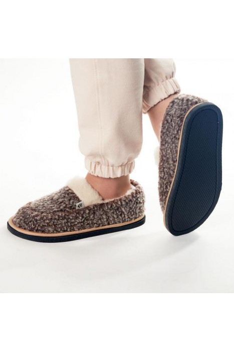 Тапочки-лоферы Каштан