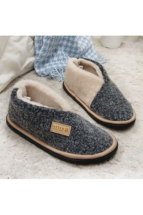 Тапочки-слипоны Антрацит