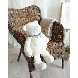 Подушка декоративная арт.4692-09 Медведь ТЕД шерсть белый